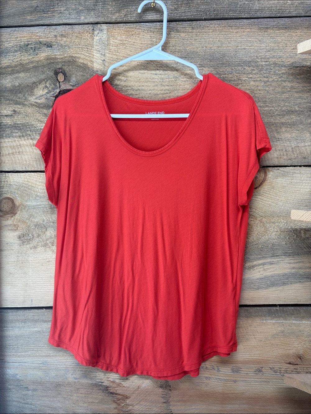 Lands' End Short Sleeve Scoop Tee